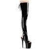 Pleaser - FLAMINGO3017 Platform Overknee Boots - Black Product image
